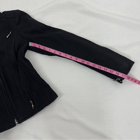 DUBUC Size 4 Black Ribbed Fitted Jacket - Picture 11 of 13